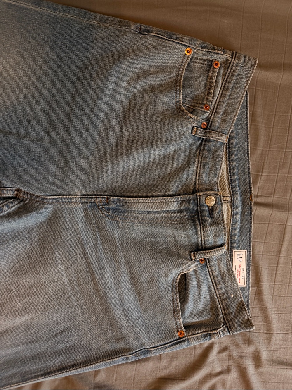 GAP Women's Faded Blue High-Rise Jeans